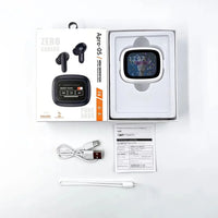 HKM-280211 Wireless In-Ear Headset with Smart Screen and Blue LED Battery Indicator – Noise Reduction for Clear Calls