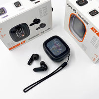 HKM-280211 Wireless In-Ear Headset with Smart Screen and Blue LED Battery Indicator – Noise Reduction for Clear Calls