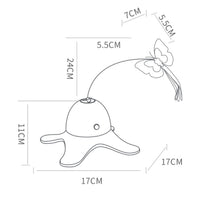 HKM-2802621 Automatic 360-Degree Rotating Cat Toy with Butterfly and Stable Base