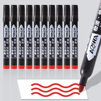 HKM-280339 Permanent Waterproof Marker Pen - Black, Blue, Red - Non-toxic Ink for Versatile Use