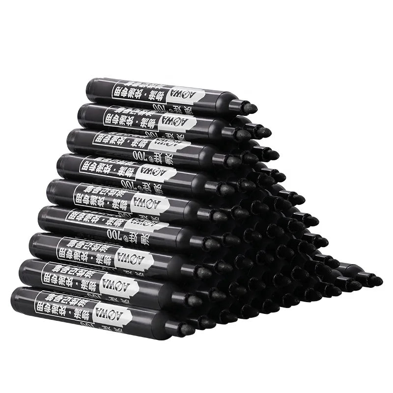 HKM-280339 Permanent Waterproof Marker Pen - Black, Blue, Red - Non-toxic Ink for Versatile Use