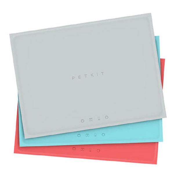 HKM-2803645 Silicone Anti-Spill Pet Placemat, Non-Slip, Waterproof, Easy to Clean, Bite-Resistant, Available in Blue, White, Gray, Red