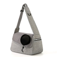 HKM-2804029 One Shoulder Crossbody Pet Bag in Light Grey, Royal Blue, Azure, Coffee, Light Pink, Black, Wine Red - Medium Capacity Oxford Cloth