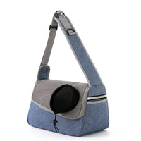 HKM-2804029 One Shoulder Crossbody Pet Bag in Light Grey, Royal Blue, Azure, Coffee, Light Pink, Black, Wine Red - Medium Capacity Oxford Cloth