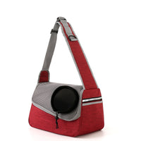 HKM-2804029 One Shoulder Crossbody Pet Bag in Light Grey, Royal Blue, Azure, Coffee, Light Pink, Black, Wine Red - Medium Capacity Oxford Cloth