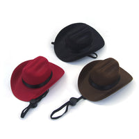 HKM-2805053 Adjustable Outdoor Cowboy Hat for Pets - Fun Headgear for Dogs and Cats - Great for Photos and Cosplay Accessories