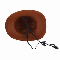HKM-2805053 Adjustable Outdoor Cowboy Hat for Pets - Fun Headgear for Dogs and Cats - Great for Photos and Cosplay Accessories