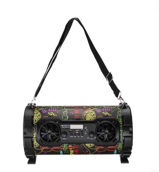 HKM-280531 Outdoor High-Power Bluetooth Speaker with Wired and Wireless Microphone, USB Connection, Built-in Lithium Battery, 25W Output, 15m Range, MP3 Support, 3-Hour Playtime