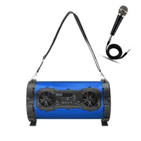 HKM-280531 Outdoor High-Power Bluetooth Speaker with Wired and Wireless Microphone, USB Connection, Built-in Lithium Battery, 25W Output, 15m Range, MP3 Support, 3-Hour Playtime