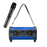 HKM-280531 Outdoor High-Power Bluetooth Speaker with Wired and Wireless Microphone, USB Connection, Built-in Lithium Battery, 25W Output, 15m Range, MP3 Support, 3-Hour Playtime