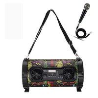 HKM-280531 Outdoor High-Power Bluetooth Speaker with Wired and Wireless Microphone, USB Connection, Built-in Lithium Battery, 25W Output, 15m Range, MP3 Support, 3-Hour Playtime