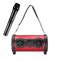 HKM-280531 Outdoor High-Power Bluetooth Speaker with Wired and Wireless Microphone, USB Connection, Built-in Lithium Battery, 25W Output, 15m Range, MP3 Support, 3-Hour Playtime