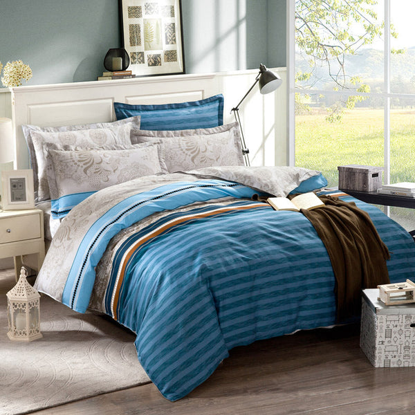 HKM-280531 Pure Cotton Twill Duvet Cover Set - Soft and Durable Bedding