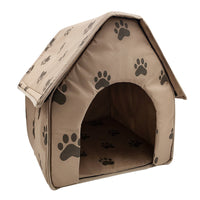 HKM-2805821 Cozy Brown Dog and Cat Cloth House for Relaxation and Leisure