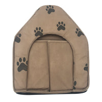 HKM-2805821 Cozy Brown Dog and Cat Cloth House for Relaxation and Leisure