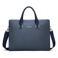 HKM-280595 Large Capacity Leather Computer Bag for Business with Shoulder and Diagonal Strap