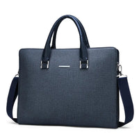HKM-280595 Large Capacity Leather Computer Bag for Business with Shoulder and Diagonal Strap