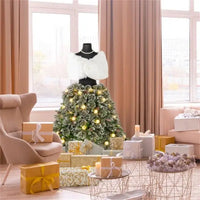HKM-280659 5 FT Pre-Lit Artificial Christmas Mannequin Tree - Elegant Holiday Decor