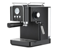 HKM-280787 Italian Semi-Automatic Espresso Machine for Home Use, Stainless Steel Cappuccino Maker, 15-20 Bar Pressure