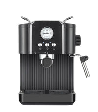 HKM-280787 Italian Semi-Automatic Espresso Machine for Home Use, Stainless Steel Cappuccino Maker, 15-20 Bar Pressure