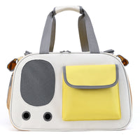 HKM-2809789 Large Capacity Foldable Canvas Single Shoulder Pet Bag in Yellow, Green, or Black