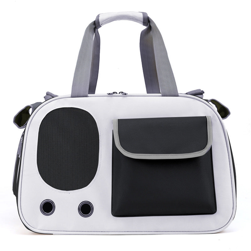 HKM-2809789 Large Capacity Foldable Canvas Single Shoulder Pet Bag in Yellow, Green, or Black