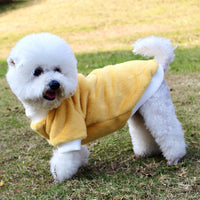 HKM-2809917 Warm Thickened Mink Fur Leggings for Dogs and Cats in Yellow and Pink