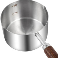 HKM-2811325 Stainless Steel Dog Food Scoop with Wooden Handle for Accurate Measuring