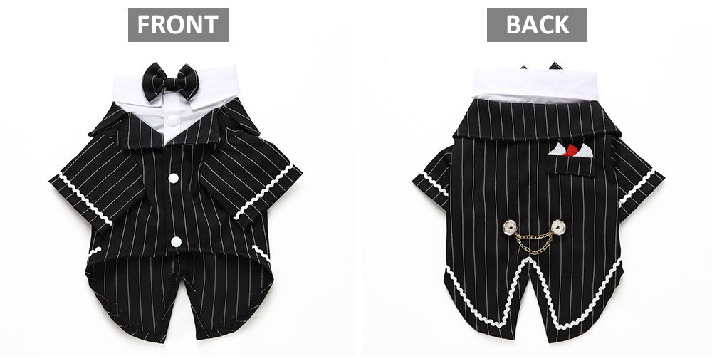 HKM-2811709 Stylish Polyester Dog Suit - England Inspired Pet Outfit for All Sizes