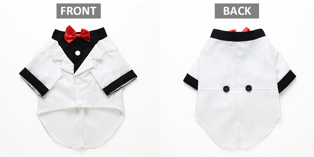 HKM-2811709 Stylish Polyester Dog Suit - England Inspired Pet Outfit for All Sizes