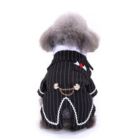 HKM-2811709 Stylish Polyester Dog Suit - England Inspired Pet Outfit for All Sizes