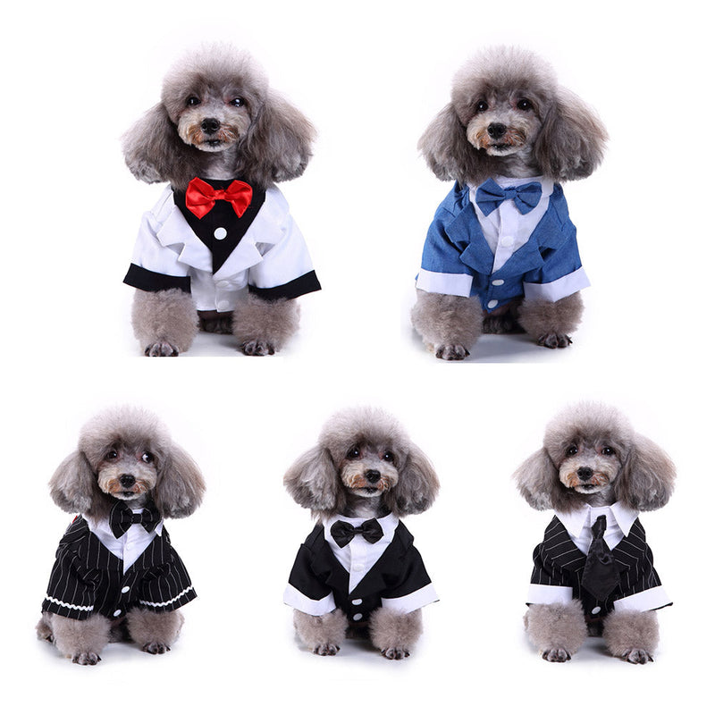 HKM-2811709 Stylish Polyester Dog Suit - England Inspired Pet Outfit for All Sizes