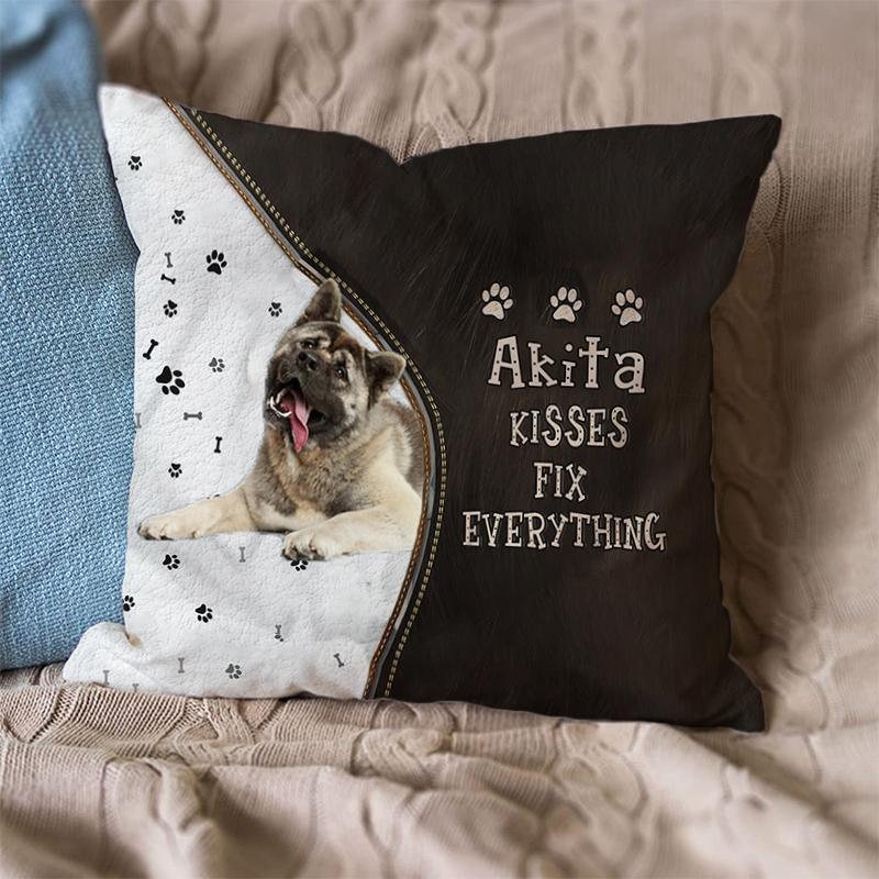 HKM-281171 Modern Geometric Linen Pillowcase for Sofa and Cushion, Short Plush Cover with PP Cotton Filling