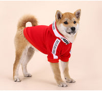 HKM-2812605 Stylish Cotton Sweater for Small and Medium Dogs - Black and Red Options Available