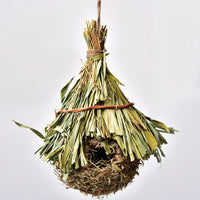 HKM-281299 Hand-Knitted Straw Bird Nest for Creative Gardening Decoration – Multiple Styles Available