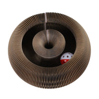 HKM-2813501 Magnetic Folding Cat Scratch Board with Ball and Menthol, 24x24x10cm, Fun Two-in-One Design
