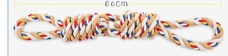 HKM-2814141 Pet Cotton Rope Chew Toy for Dogs - Teeth Cleaning and Molar Support