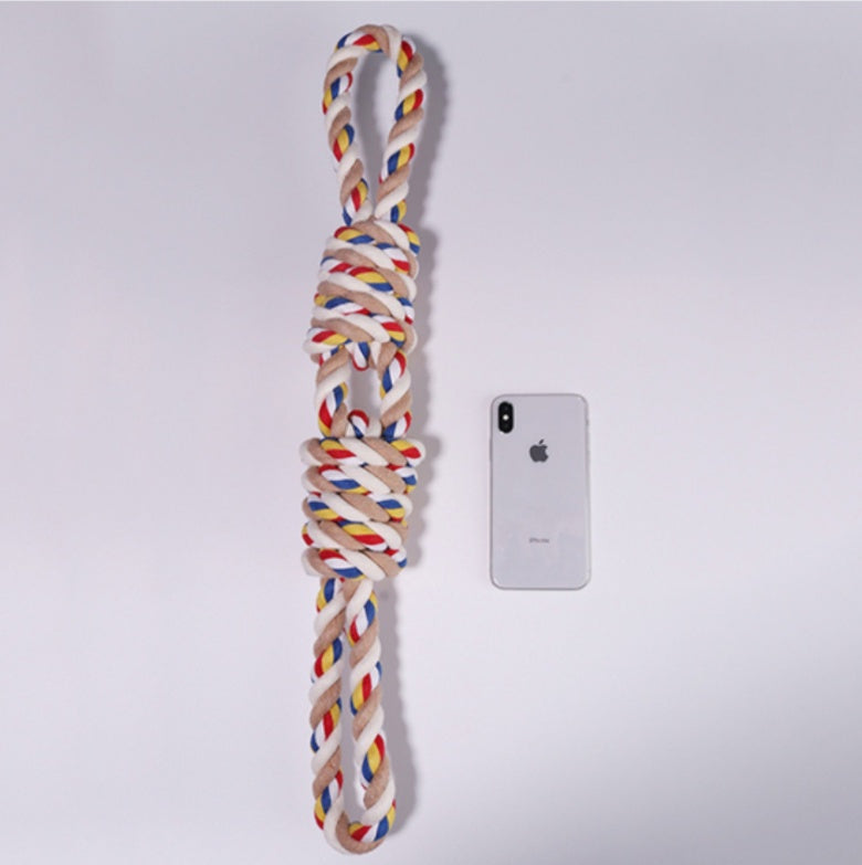 HKM-2814141 Pet Cotton Rope Chew Toy for Dogs - Teeth Cleaning and Molar Support