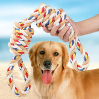 HKM-2814141 Pet Cotton Rope Chew Toy for Dogs - Teeth Cleaning and Molar Support
