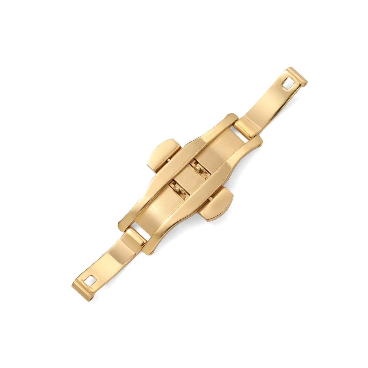HKM-281427 Butterfly Clasp Stainless Steel Watch Buckle in Various Sizes and Colors