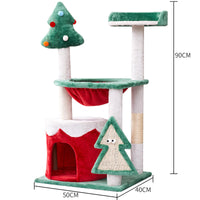 HKM-2814781 Integrated Cat Scratching Toy in Festive Colors with Density Plate Design