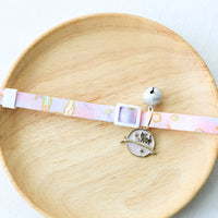 HKM-2815293 Dreamy Cat Collars with Silver Bells - Cute Designs in Pink, Blue, and Green