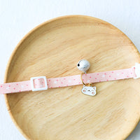 HKM-2815293 Dreamy Cat Collars with Silver Bells - Cute Designs in Pink, Blue, and Green