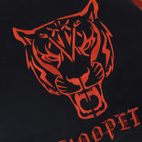 HKM-2815677 Casual Knitted Velvet Sweater for Dogs - Tiger Head Bullfighting Suit in Black
