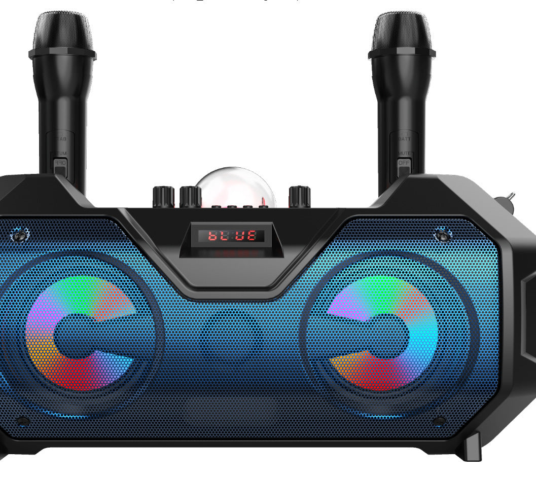 HKM-281683 Bluetooth Portable Speaker with Dual Microphone and Multi-Function Features