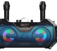 HKM-281683 Bluetooth Portable Speaker with Dual Microphone and Multi-Function Features