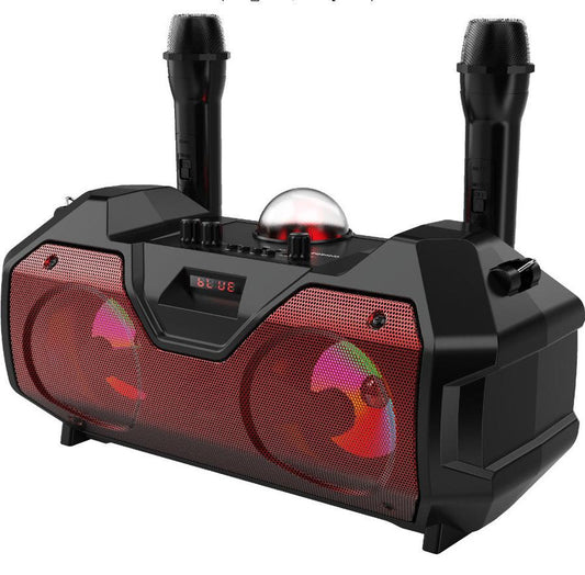 HKM-281683 Bluetooth Portable Speaker with Dual Microphone and Multi-Function Features