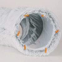 HKM-2817341 Cozy Plush Winter Cat Bed with Warm Cushion - Spacious Pet Basket, 85*85*26cm