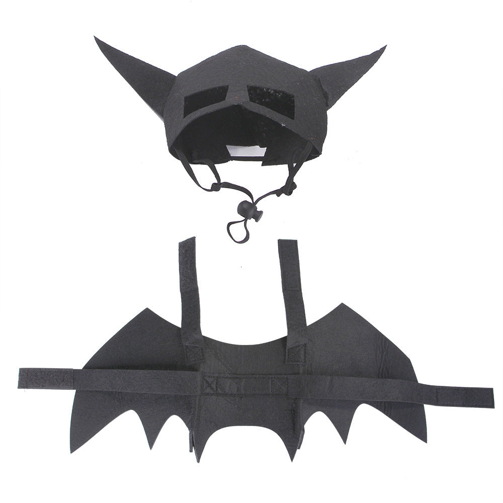 HKM-2817469 Bat Wings Corset and Mask Set for Pets - Available in S, M, L Sizes