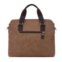 HKM-281747 Custom Canvas Sleeve Case for 13-15 Inch Laptops with Handle and Shoulder Strap